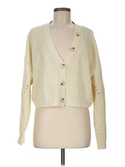 Pre-owned Line & Dot Cardigan Sweater In Ivory