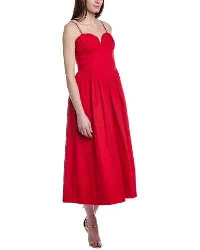 Line & Dot Carmin Maxi Dress In Red