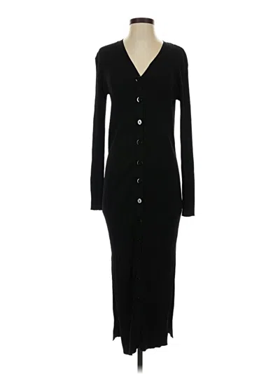 Pre-owned Line & Dot Casual Dress In Black