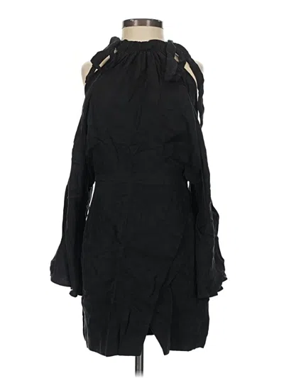 Pre-owned Line & Dot Casual Dress In Black