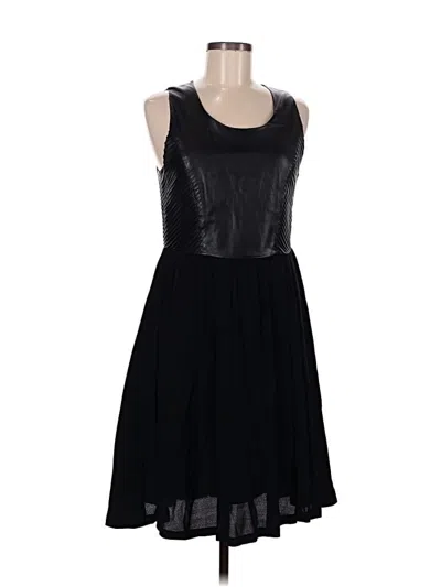 Pre-owned Line & Dot Casual Dress In Black