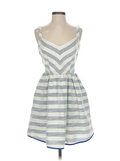 Pre-owned Line & Dot Casual Dress In Blue