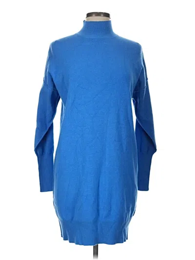 Pre-owned Line & Dot Casual Dress In Blue