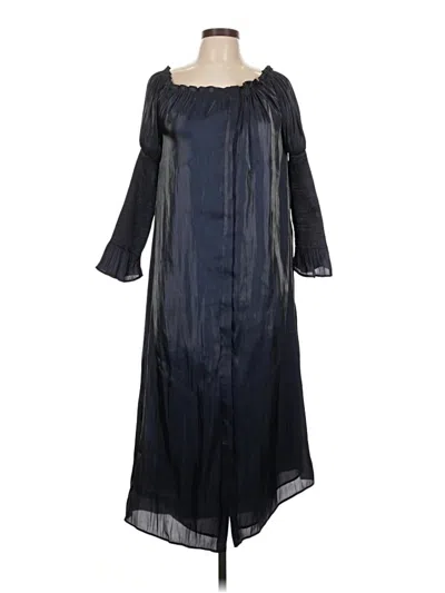 Pre-owned Line & Dot Casual Dress In Blue