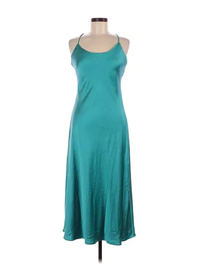 Line & Dot Casual Dress In Blue