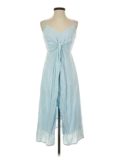 Pre-owned Line & Dot Casual Dress In Blue