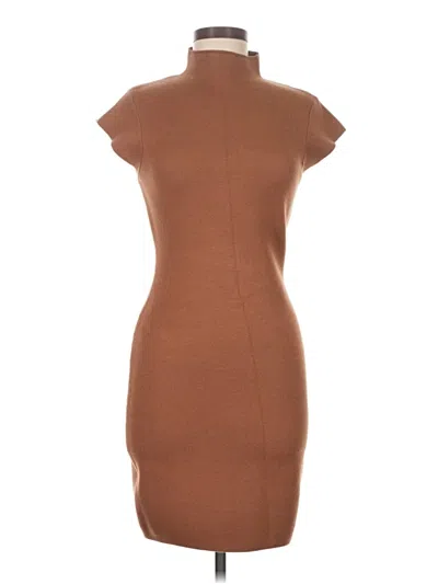 Pre-owned Line & Dot Casual Dress In Brown
