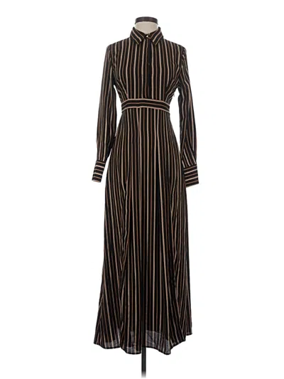 Pre-owned Line & Dot Casual Dress In Brown