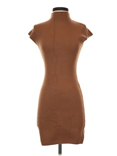 Pre-owned Line & Dot Casual Dress In Brown