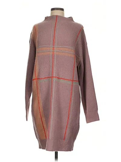 Pre-owned Line & Dot Casual Dress In Brown