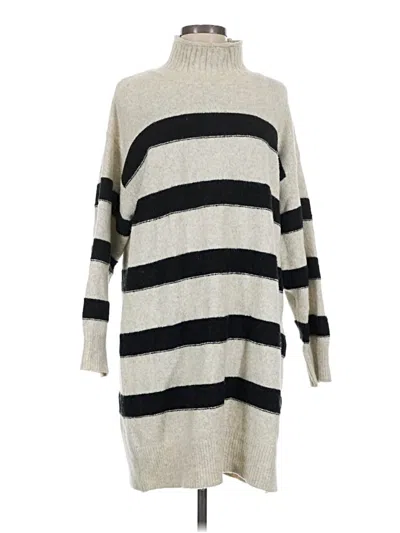 Pre-owned Line & Dot Casual Dress In Gray