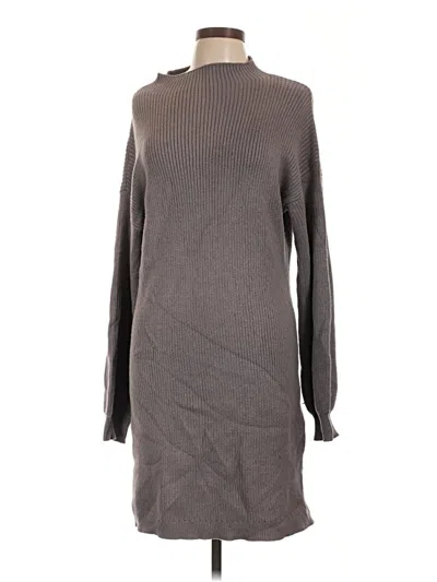 Pre-owned Line & Dot Casual Dress In Gray