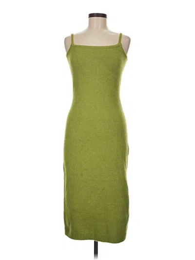 Pre-owned Line & Dot Casual Dress In Green