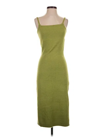 Pre-owned Line & Dot Casual Dress In Green