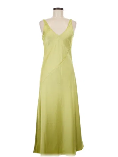 Pre-owned Line & Dot Casual Dress In Green