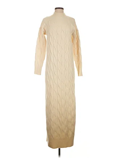Line & Dot Casual Dress In Neutral