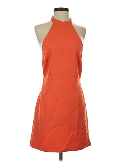 Pre-owned Line & Dot Casual Dress In Orange