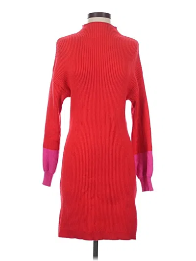 Pre-owned Line & Dot Casual Dress In Red