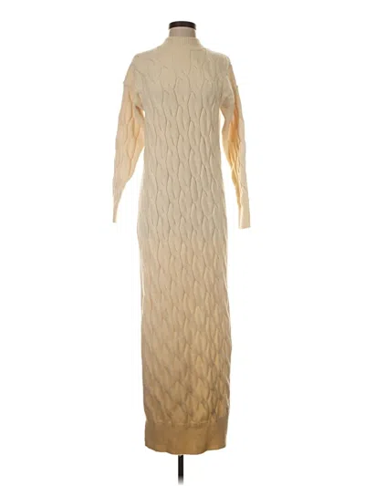 Pre-owned Line & Dot Casual Dress In Tan