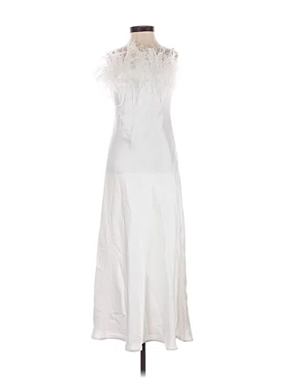 Pre-owned Line & Dot Casual Dress In White