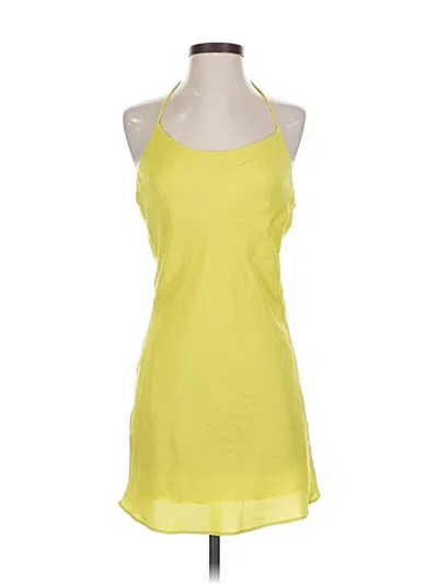 Pre-owned Line & Dot Casual Dress In Yellow