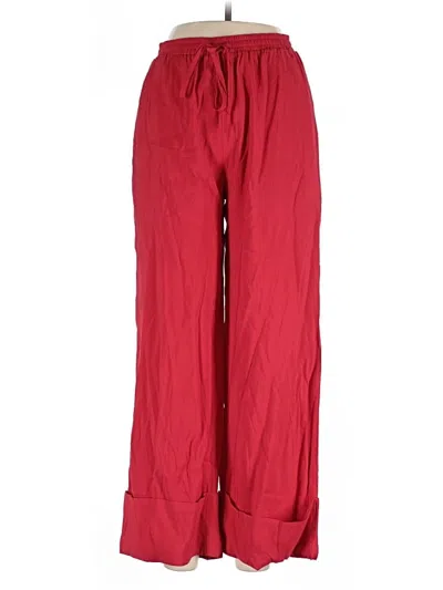 Pre-owned Line & Dot Casual Pants In Red