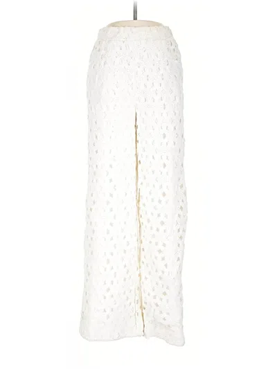 Line & Dot Casual Pants In White