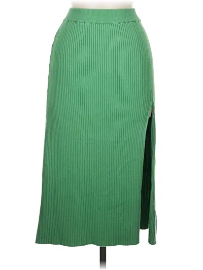 Pre-owned Line & Dot Casual Skirt In Green