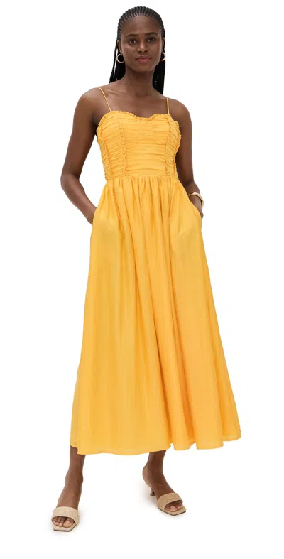 Line & Dot Celesta Maxi Dress Yellow
