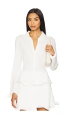 Line & Dot Hemd Celesta In White