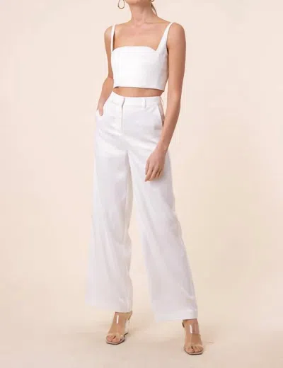 Line And Dot Celestin Sleeveless Top In Ivory In White