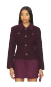 Line & Dot Charli Jacket In Burgundy