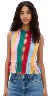Line & Dot Chlo Top Rainbow In Multi