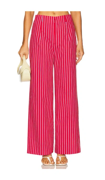 Line & Dot Claudine Pants In Red