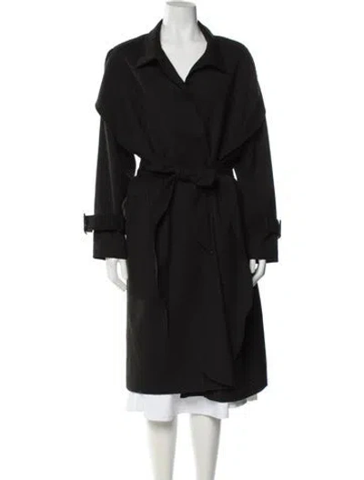 Pre-owned Line & Dot Coat In Brown