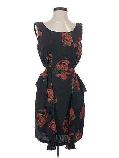 Pre-owned Line & Dot Cocktail Dress In Black
