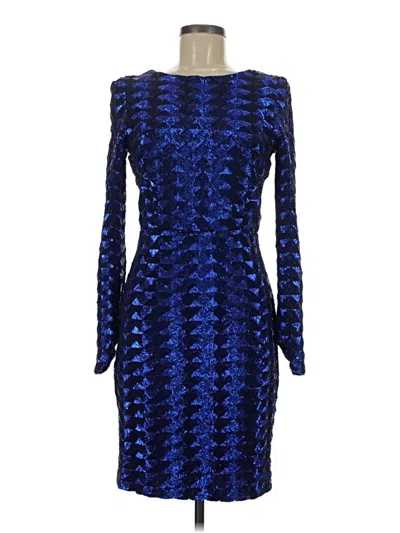 Pre-owned Line & Dot Cocktail Dress In Blue