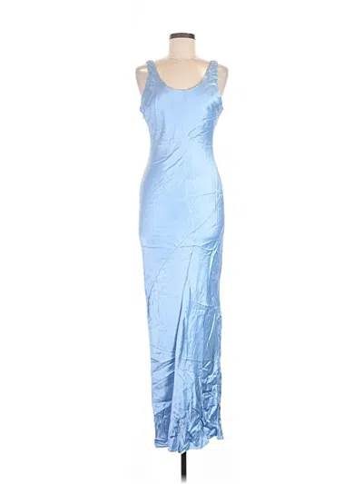 Line & Dot Cocktail Dress In Blue