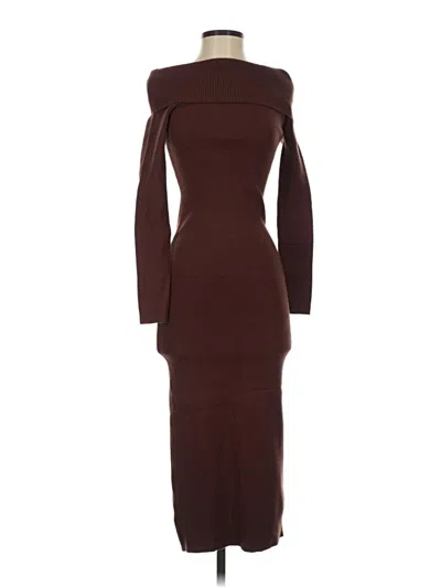Pre-owned Line & Dot Cocktail Dress In Brown