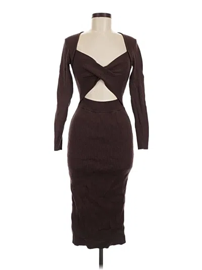 Pre-owned Line & Dot Cocktail Dress In Brown