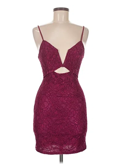 Pre-owned Line & Dot Cocktail Dress In Burgundy