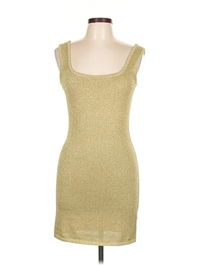 Pre-owned Line & Dot Cocktail Dress In Gold