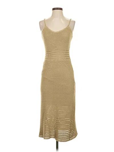 Pre-owned Line & Dot Cocktail Dress In Gold