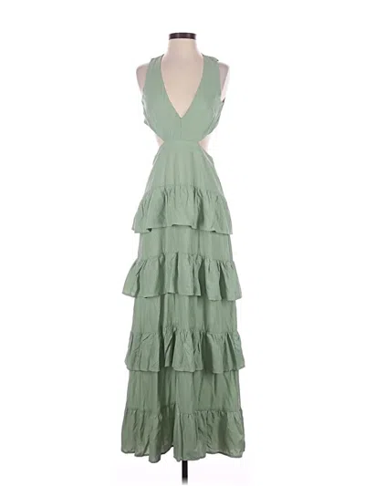 Pre-owned Line & Dot Cocktail Dress In Green