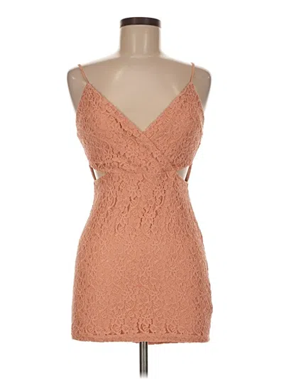 Pre-owned Line & Dot Cocktail Dress In Tan