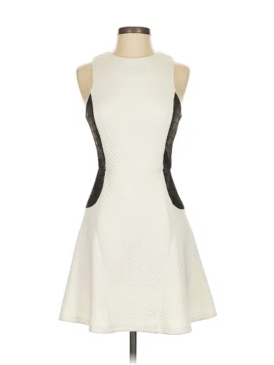 Pre-owned Line & Dot Cocktail Dress In White
