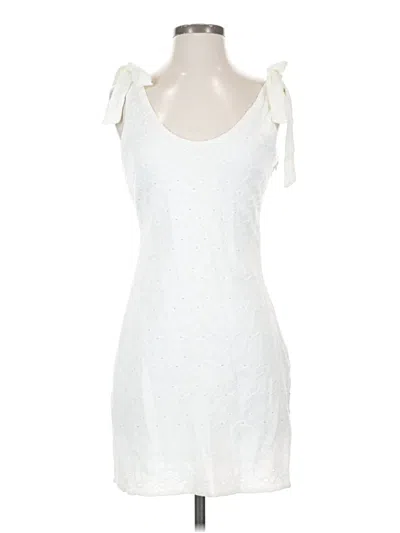 Pre-owned Line & Dot Cocktail Dress In White