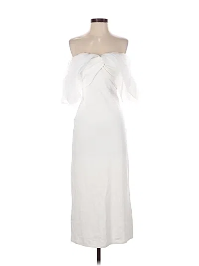 Pre-owned Line & Dot Cocktail Dress In White