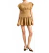 Line And Dot Cooper Mini Dress In Tan In Brown