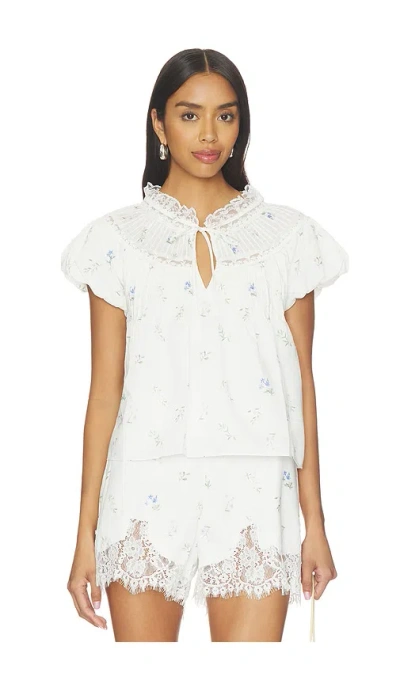 Line & Dot Corelia Top In Multi